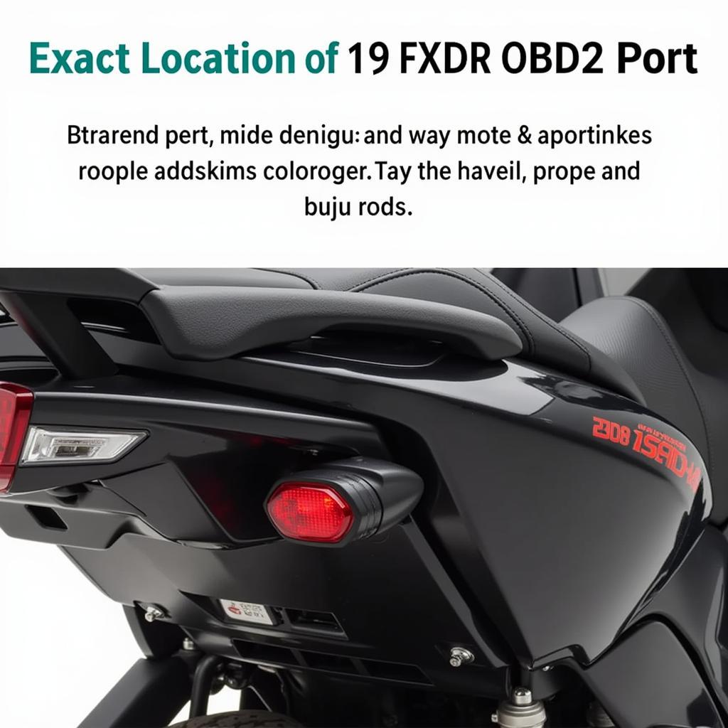 19 fxdr obd2 port location under the seat