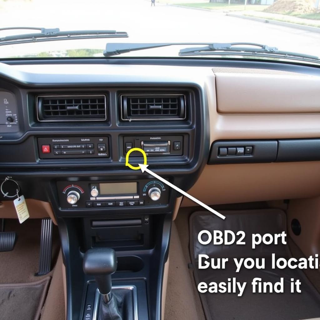 1991 Land Cruiser OBD2 Port Location Under the Dashboard