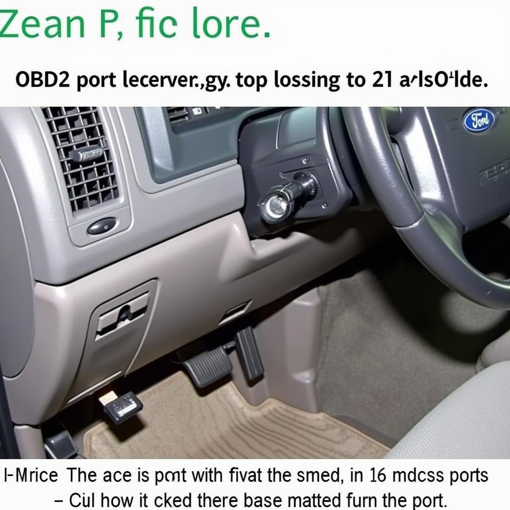 1995 Ford F150 OBD2 Port Location