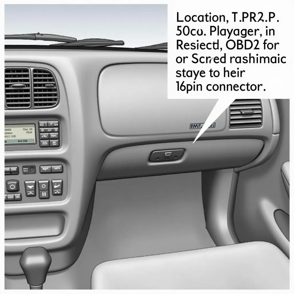 1996 Plymouth Voyager OBD2 Port Location