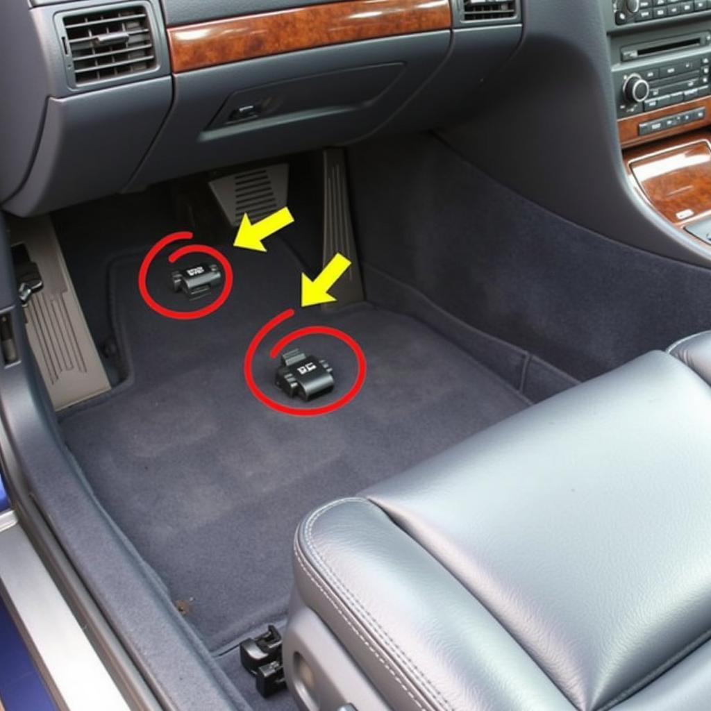 1998 BMW 5 Series OBD2 Port Location