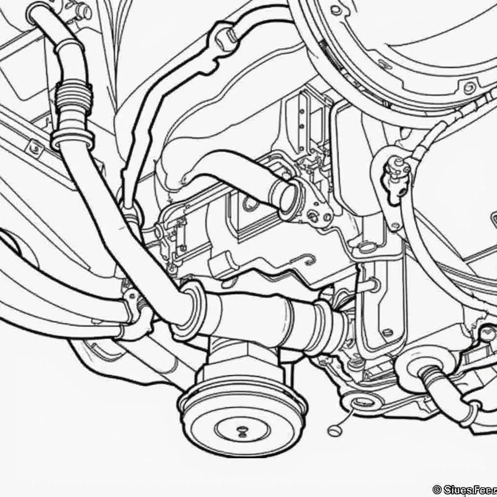 Location of the Catalytic Converter in a 1998 Chevrolet Silverado C1500 WHD