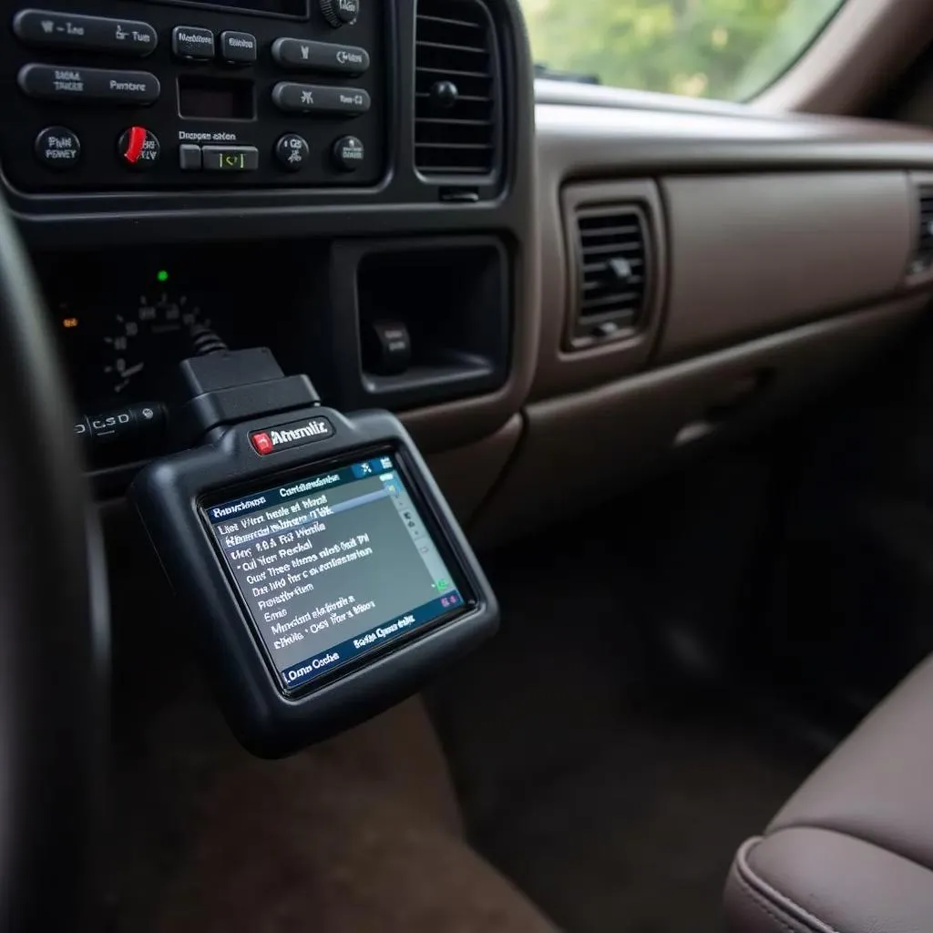 Using an OBD2 Scanner on a 1998 Chevrolet Silverado C1500 WHD