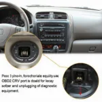 1998 Honda CRV OBD2 Port Location