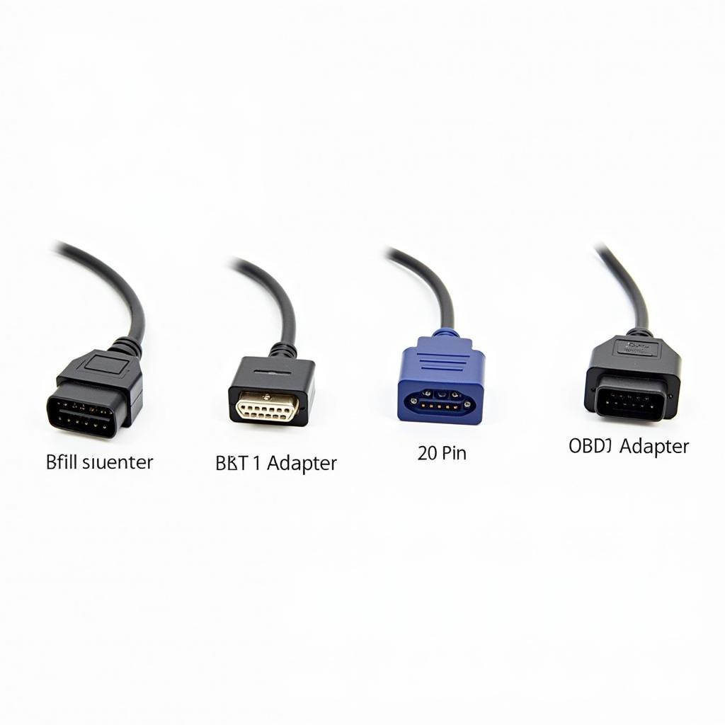 Various 20 Pin OBD2 Adapter Napa Types