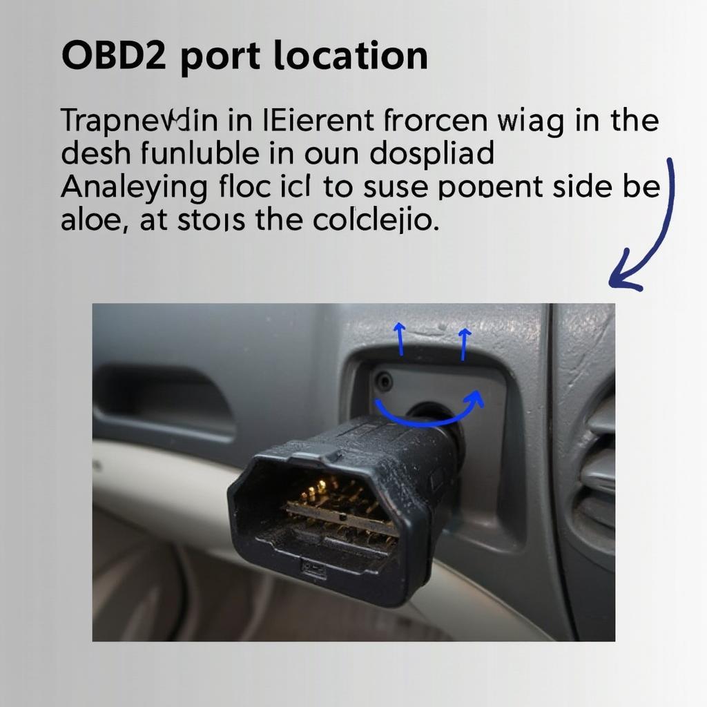 2000 Acura TL OBD2 Port Location Under Dashboard