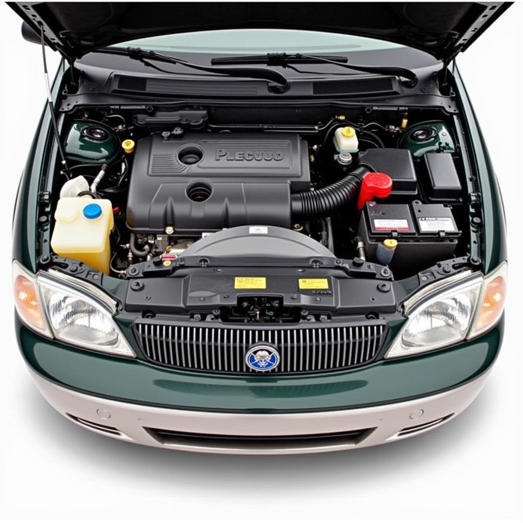 Engine Bay of a 2001 Mercury Villager