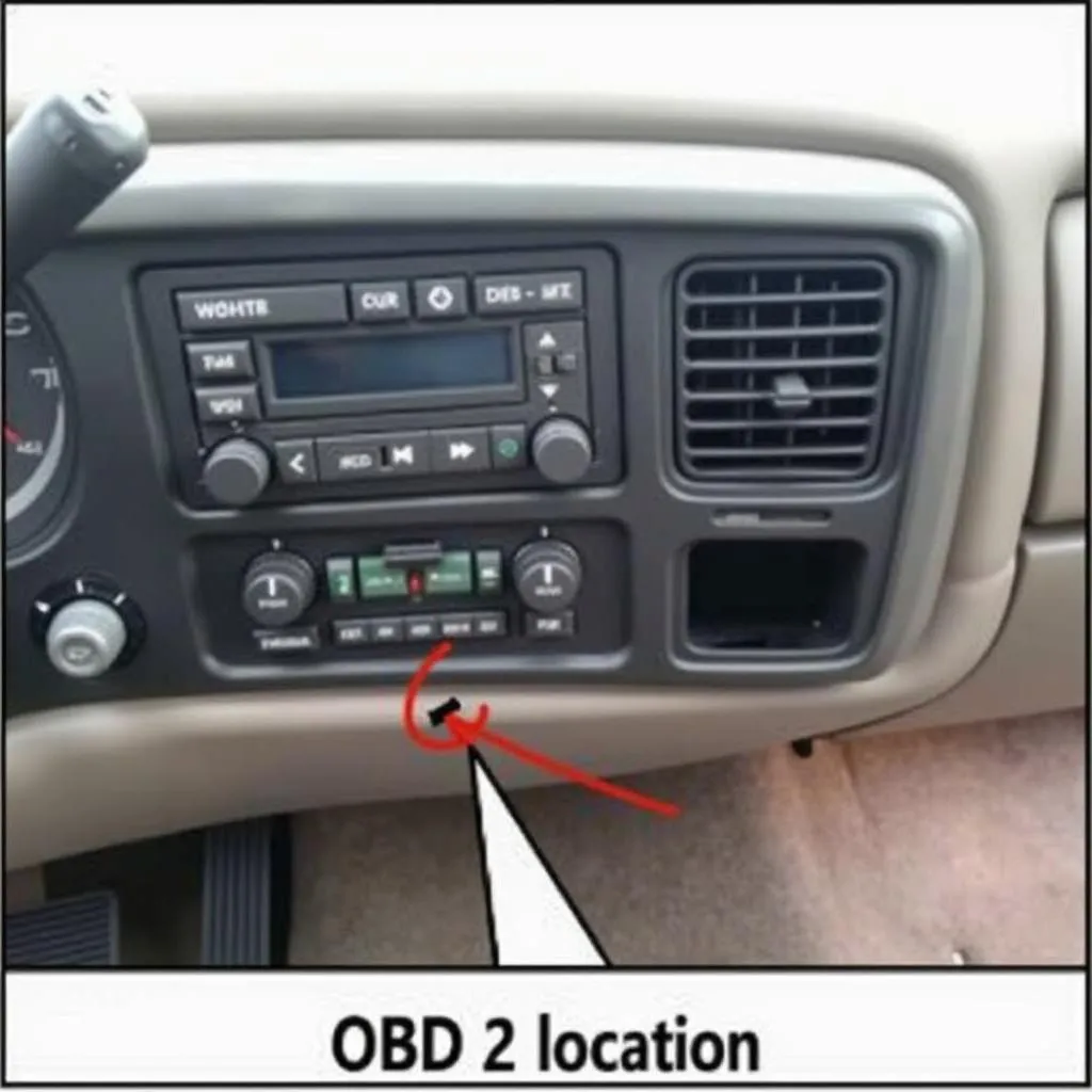 2001 Silverado OBD2 Port Location