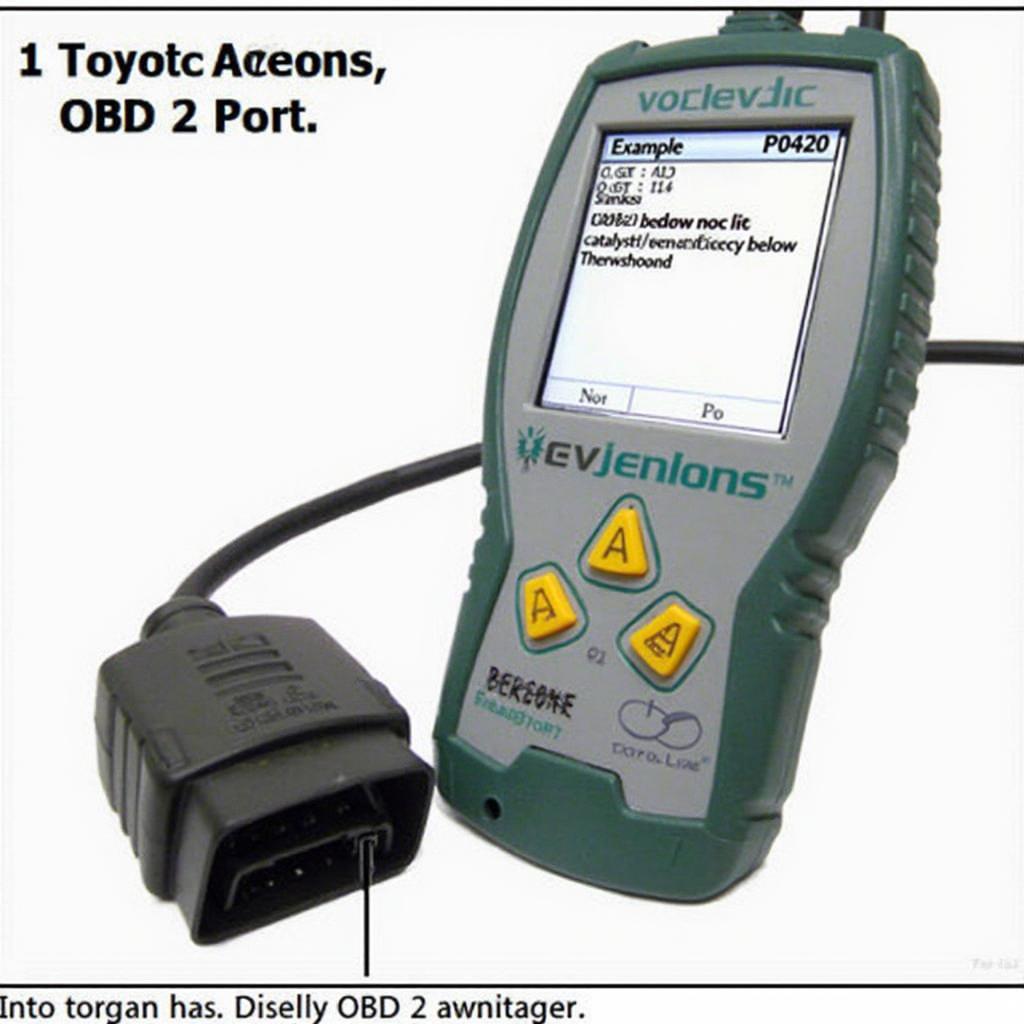 Reading Fault Codes on a 2001 Toyota Avalon using an OBD2 Scanner