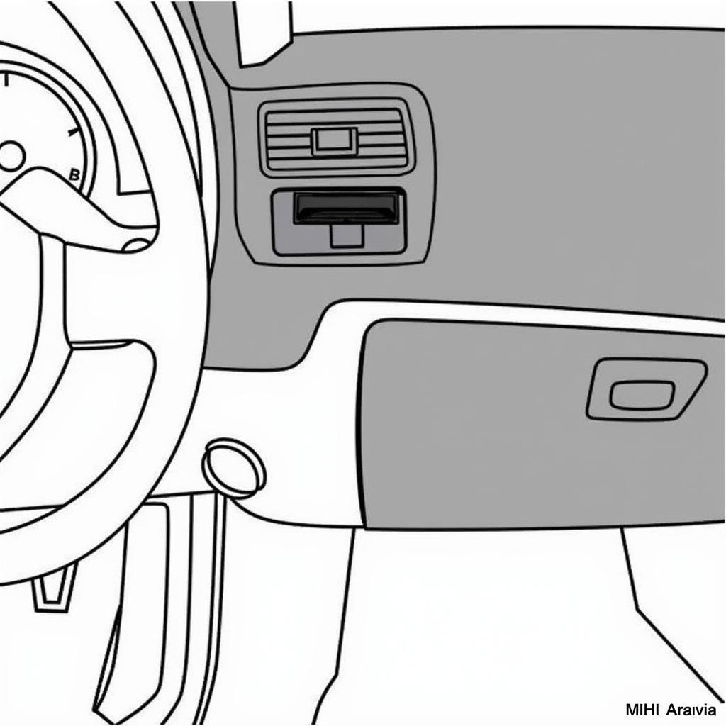 2001 VW Cabrio OBD2 Port Location