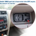 2003 Mitsubishi Outlander OBD2 Port Location