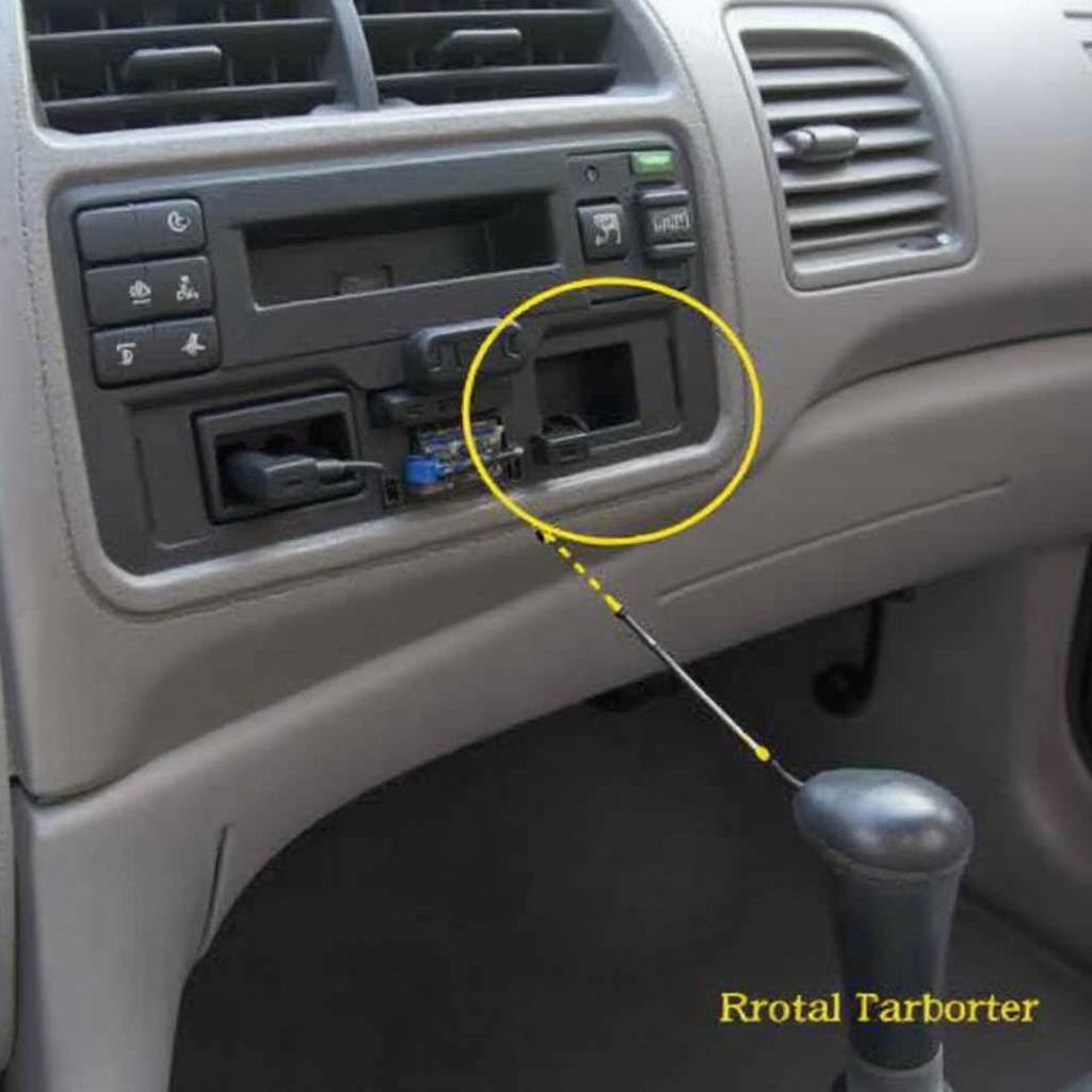 2004 Honda Civic OBD2 port location under the dashboard