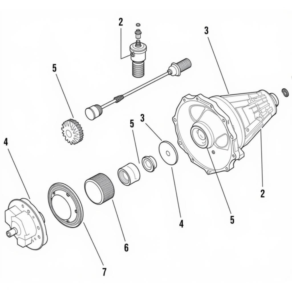 Components of a Jeep Liberty Transmission