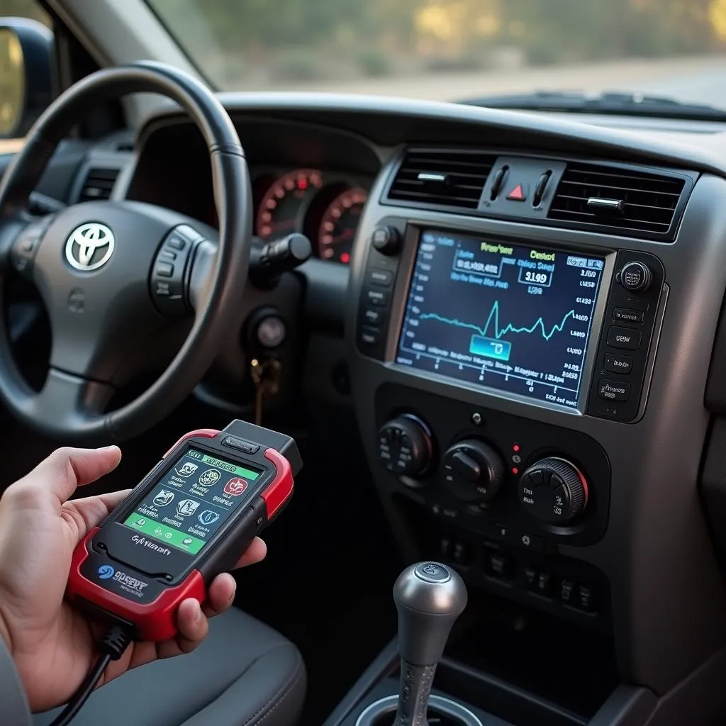 2005 4Runner OBD2 Scanner Connected