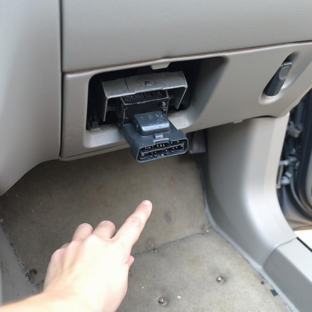 2005 Ford Escape XLT OBD2 Port Location Under Dashboard