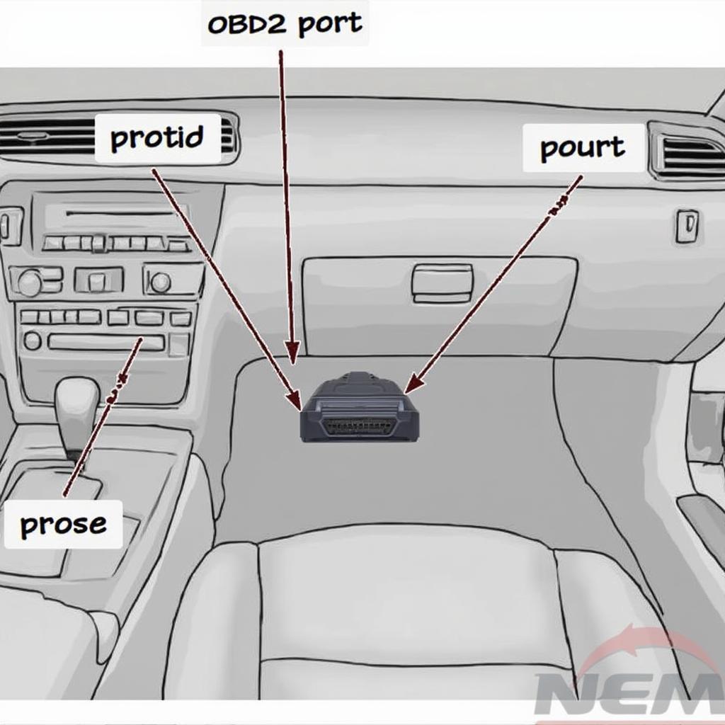 2005 Grand Marquis OBD2 Port Location