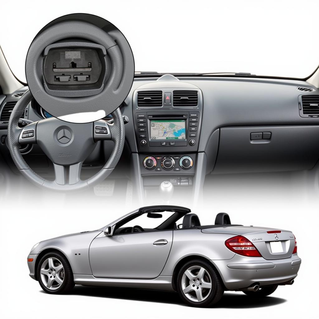 2005 SLK350 OBD2 Port Location Under Dashboard