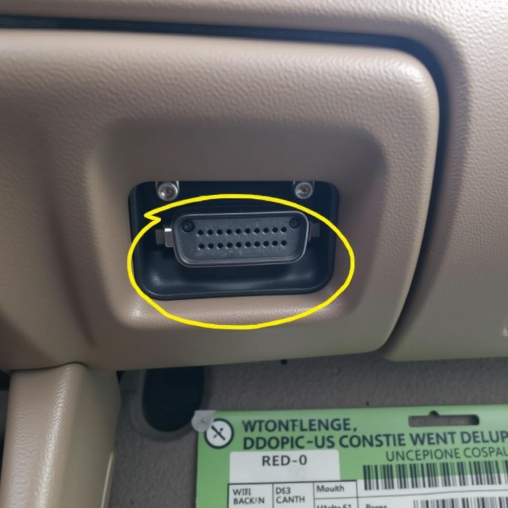 2006 Buick Lucerne CXL OBD2 Port Location