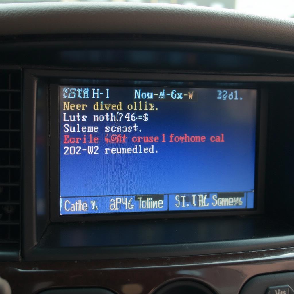 OBD2 Scanner Displaying the 172-00 Code on a 2007 Chevy Impala