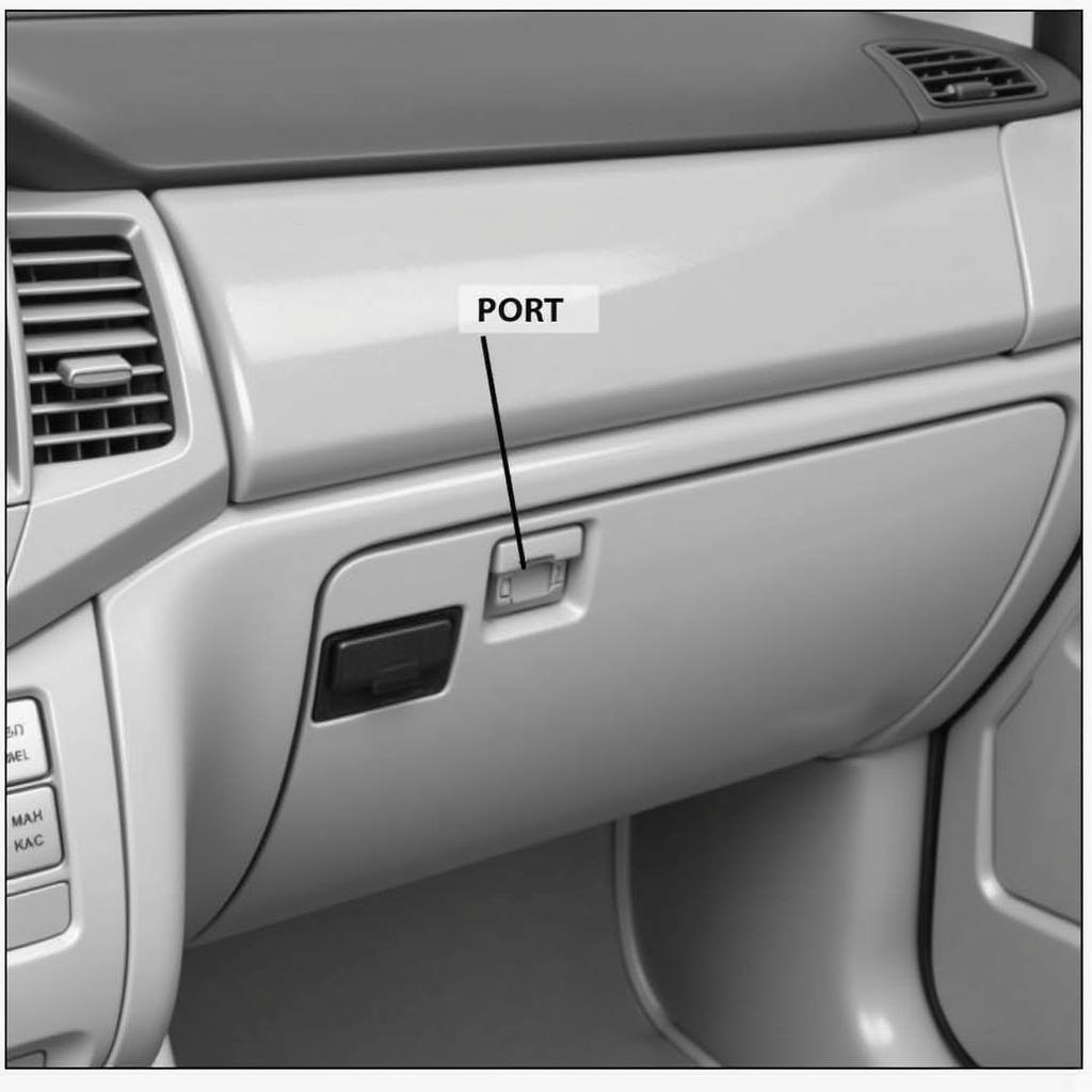 OBD2 Port Location in 2007 Honda Odyssey