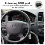 2008 Aprio OBD2 Connector Location Under Dashboard