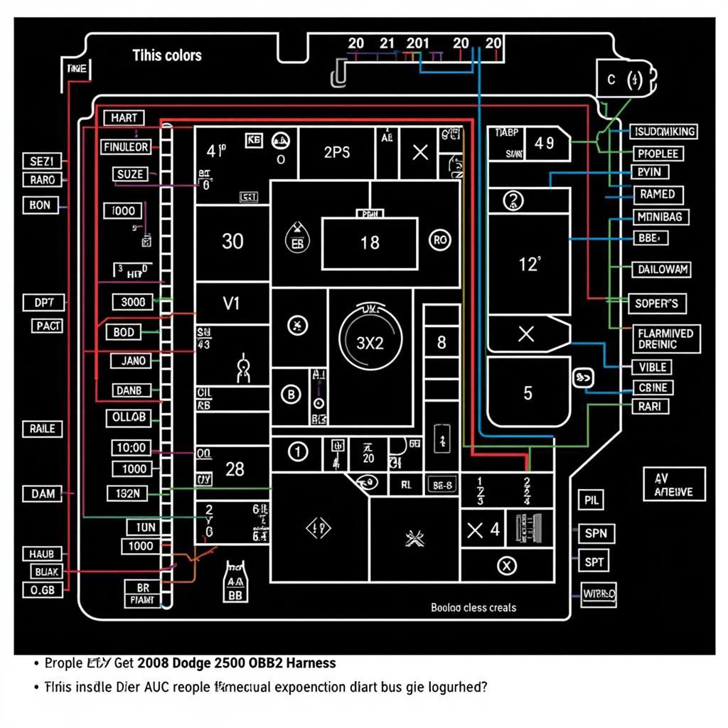 2008 Dodge 2500 OBD2 Harness Wiring Diagram