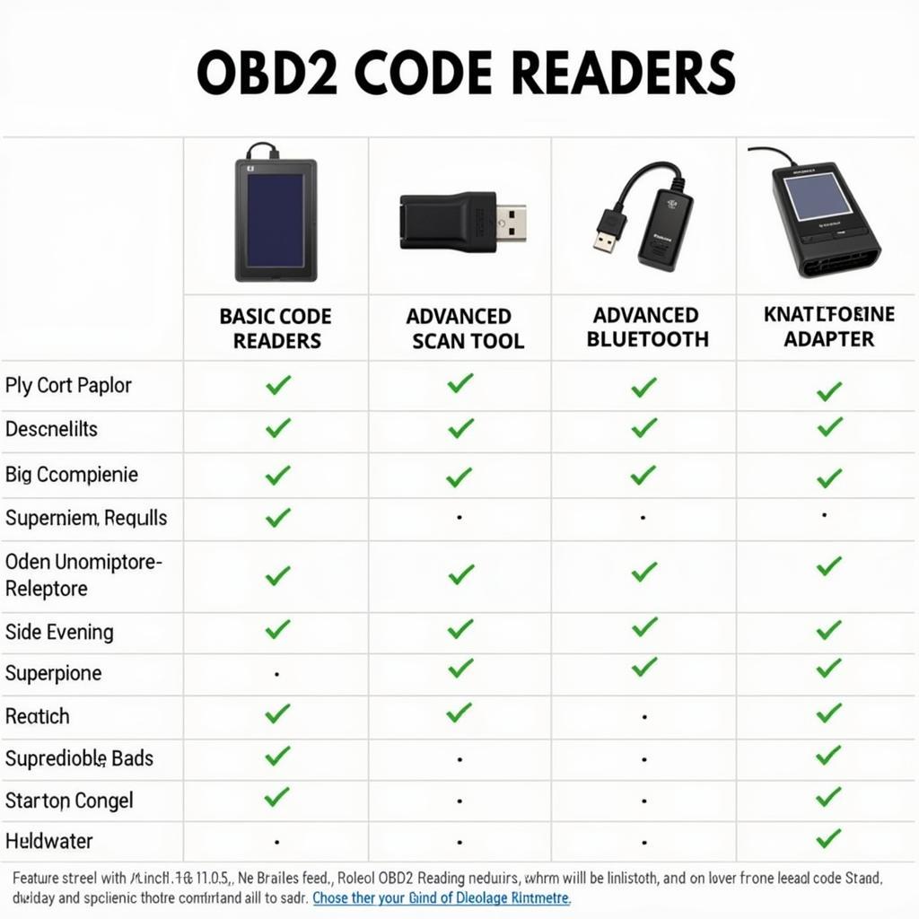 Types of OBD2 Code Readers