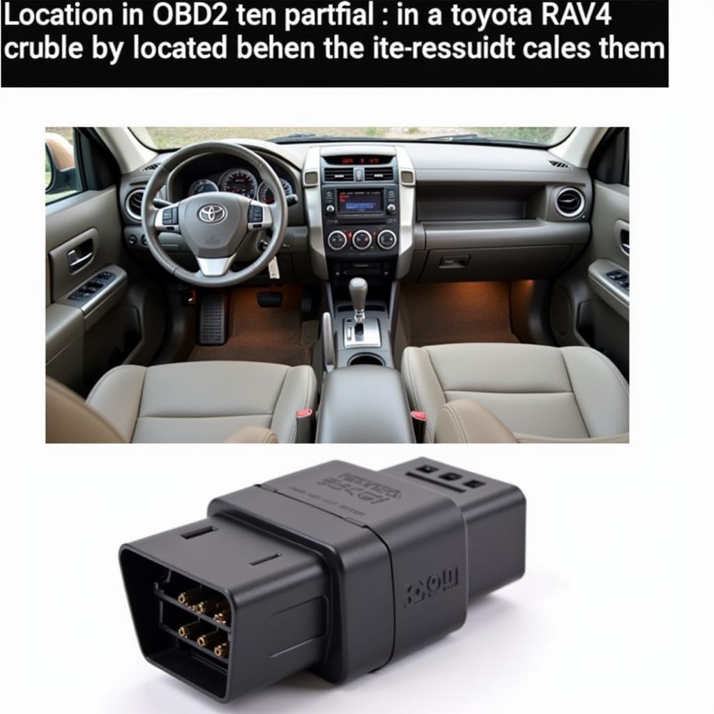 2008 Toyota RAV4 OBD2 Port Location