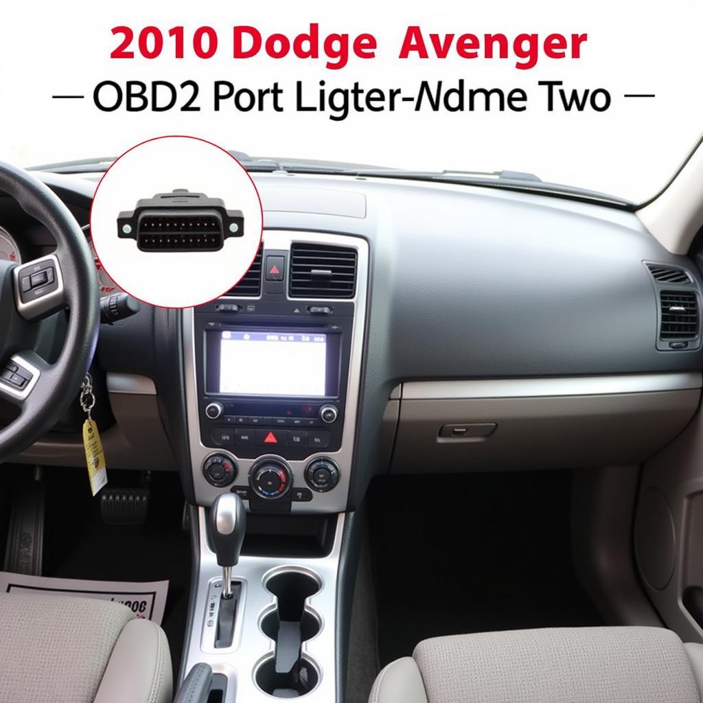 2010 Dodge Avenger OBD2 Port Location