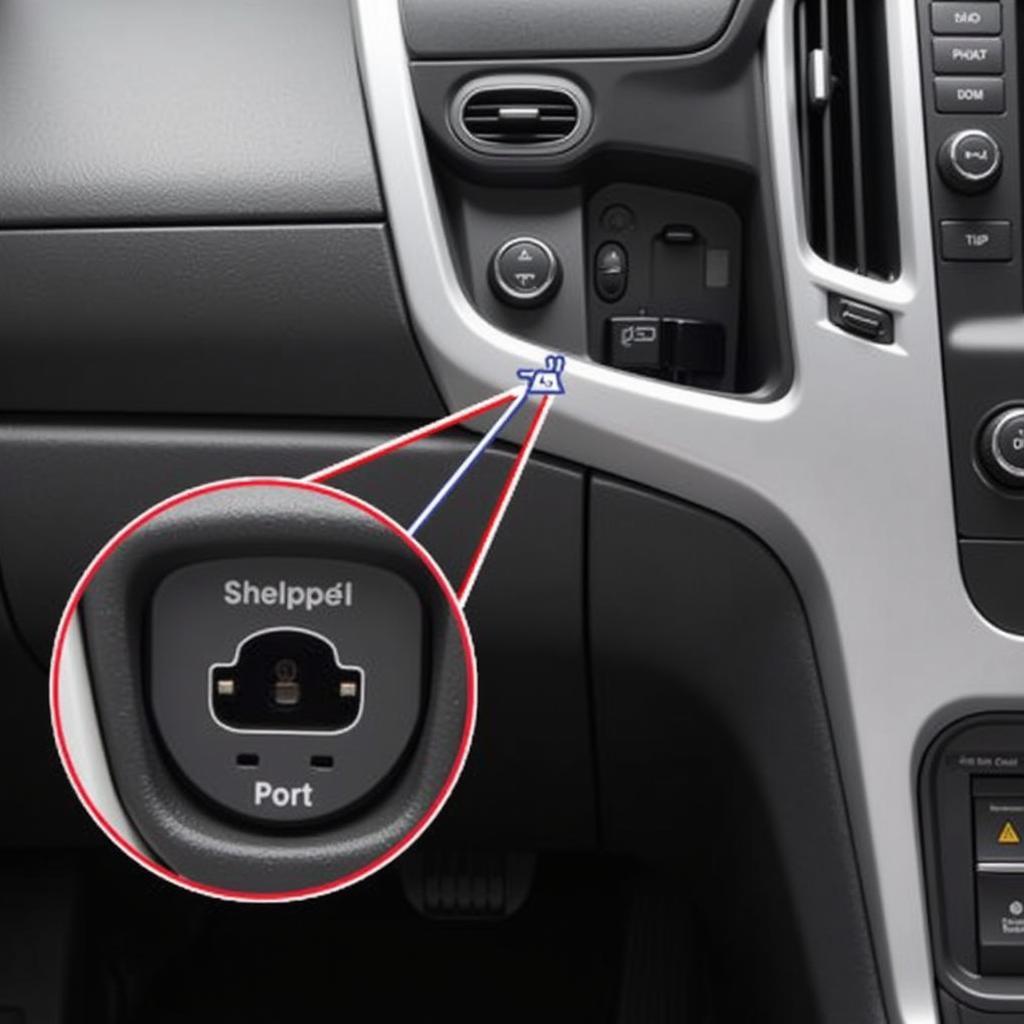 2013 GMC Terrain OBD2 Port Location