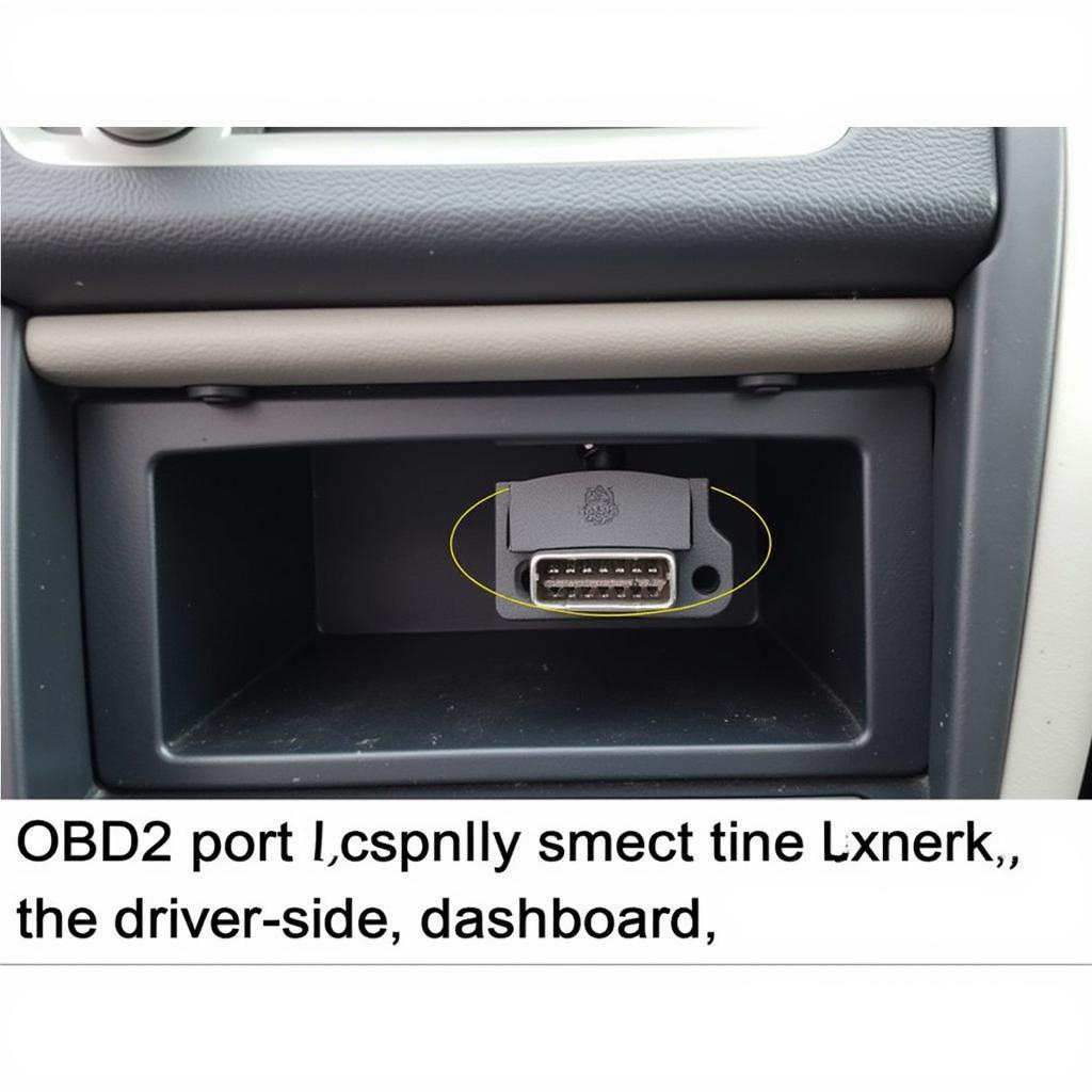 2014 Toyota Camry Hybrid OBD2 Port Location