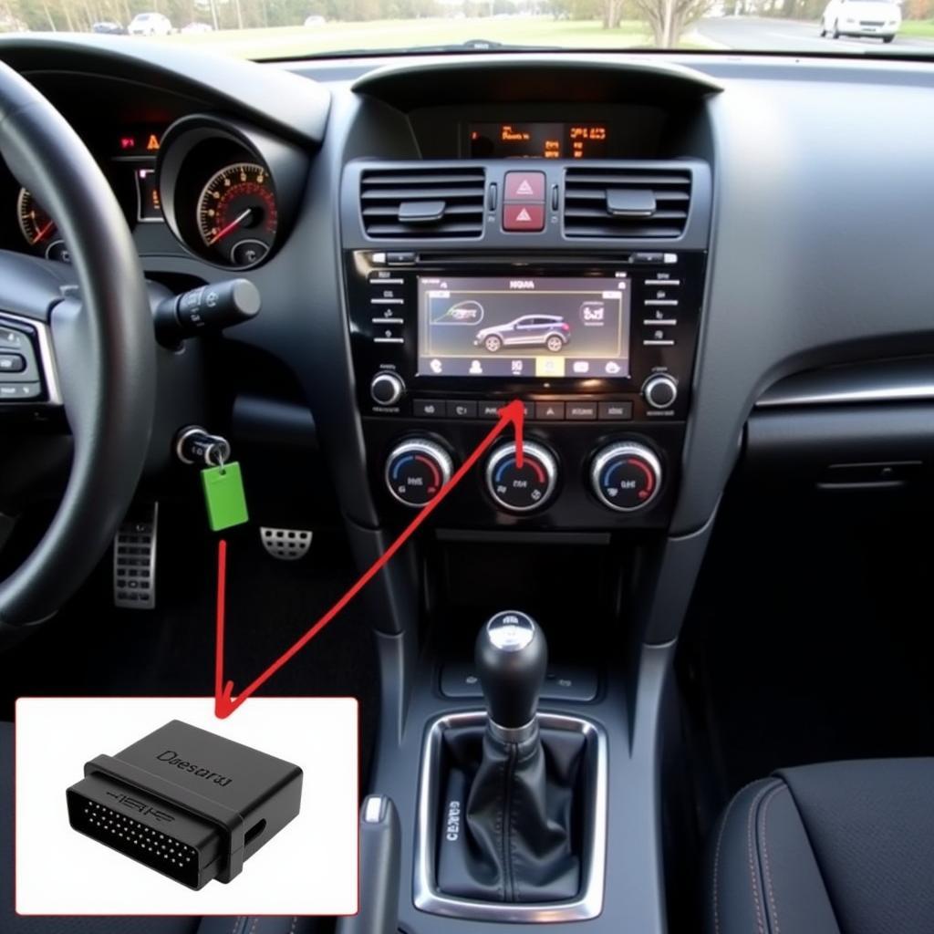 2016 Subaru STI OBD2 port location