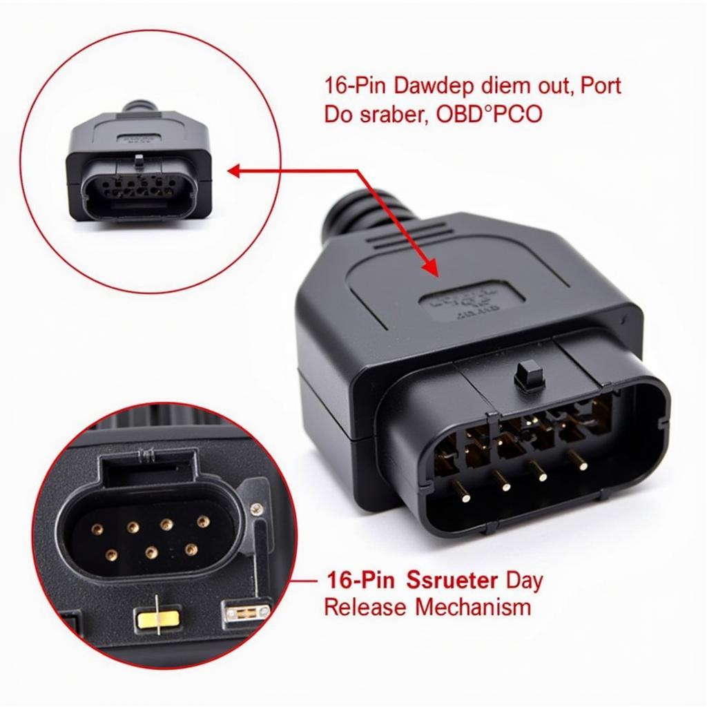 Close-Up of OBD2 Connector in a 2017 Volvo XC90er S