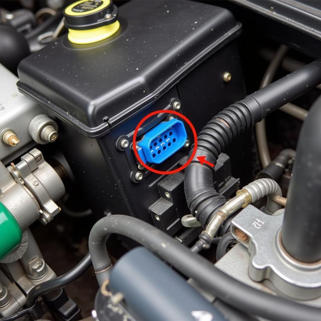 240sx SR20DET OBD2 Port Location