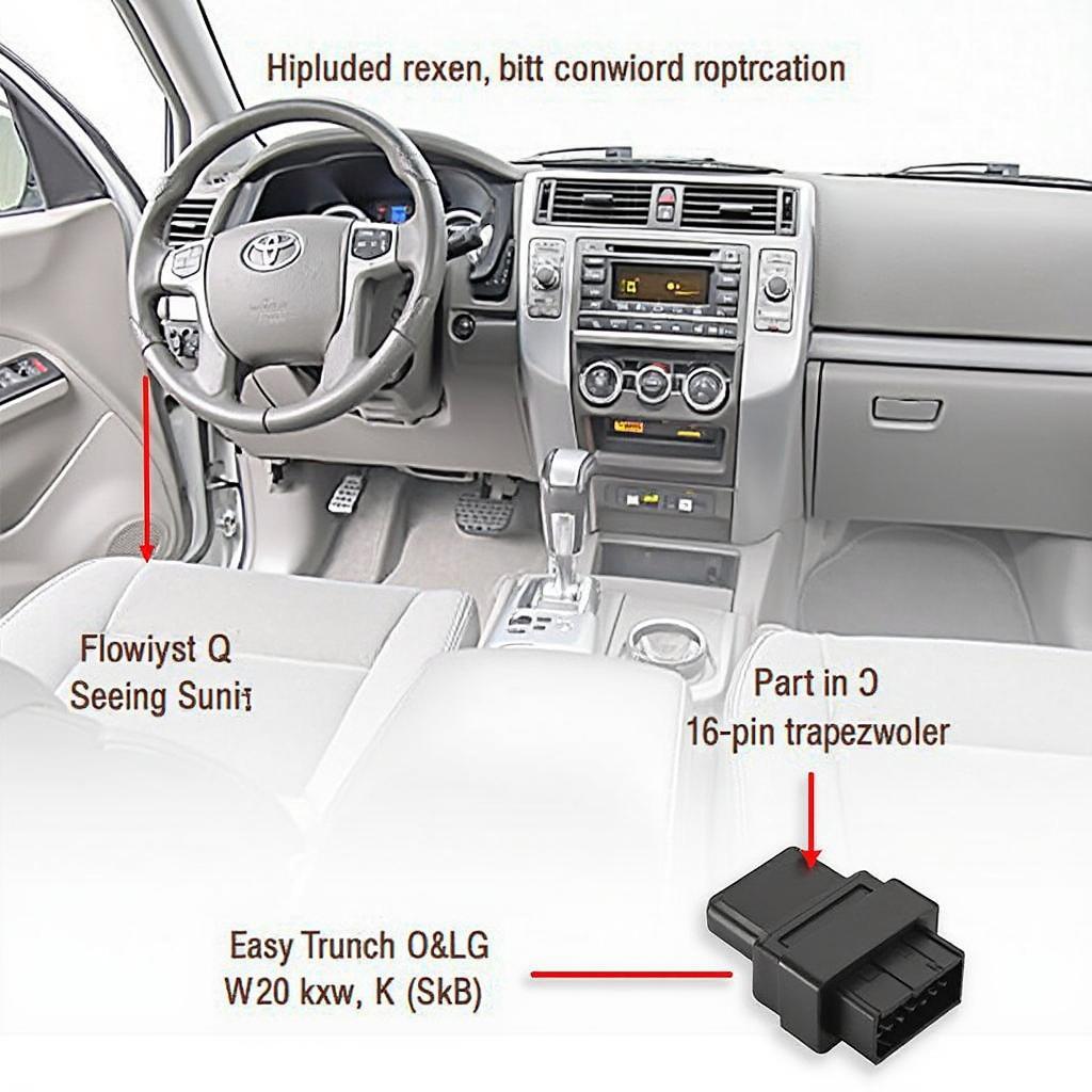 4Runner OBD2 Port Location Under Dashboard