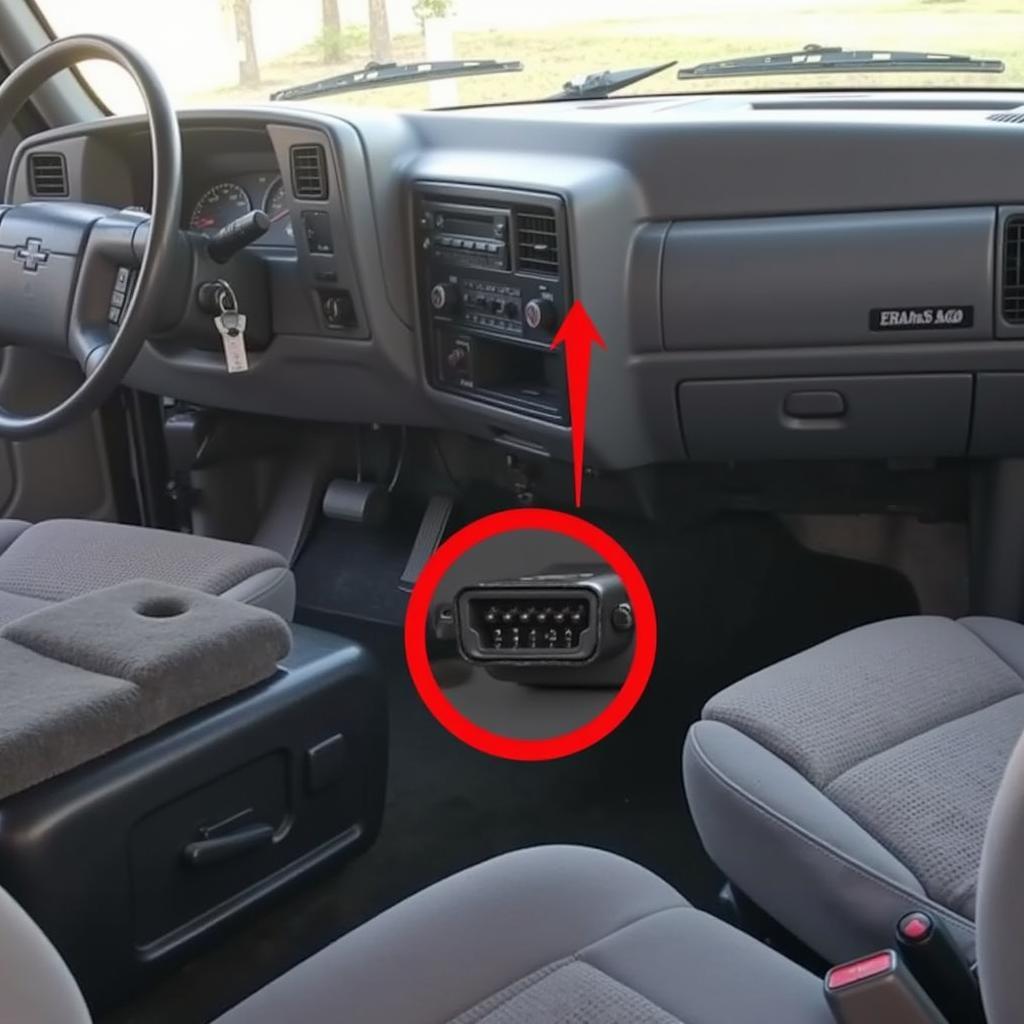 OBD2 Port Location in a 1998 Chevrolet K1500