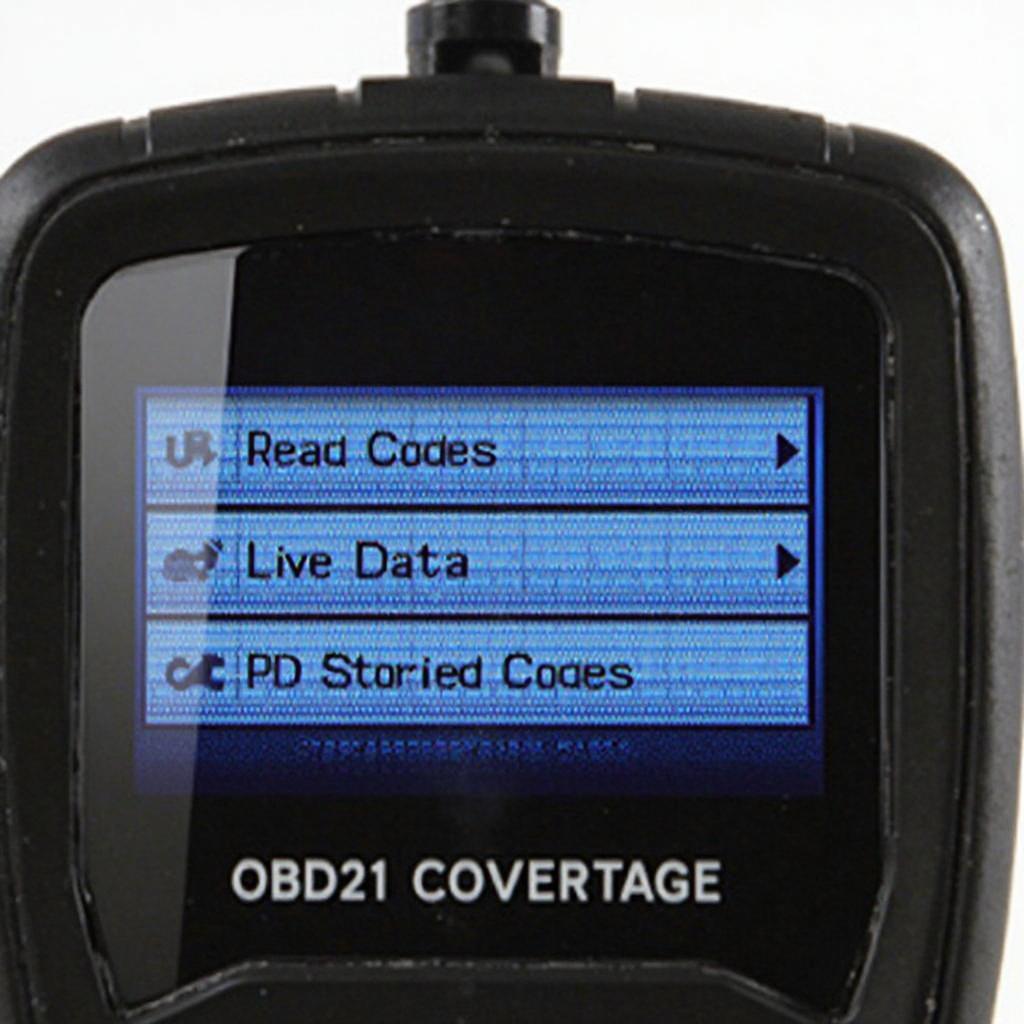 Navigating OBD2 Reader Menu