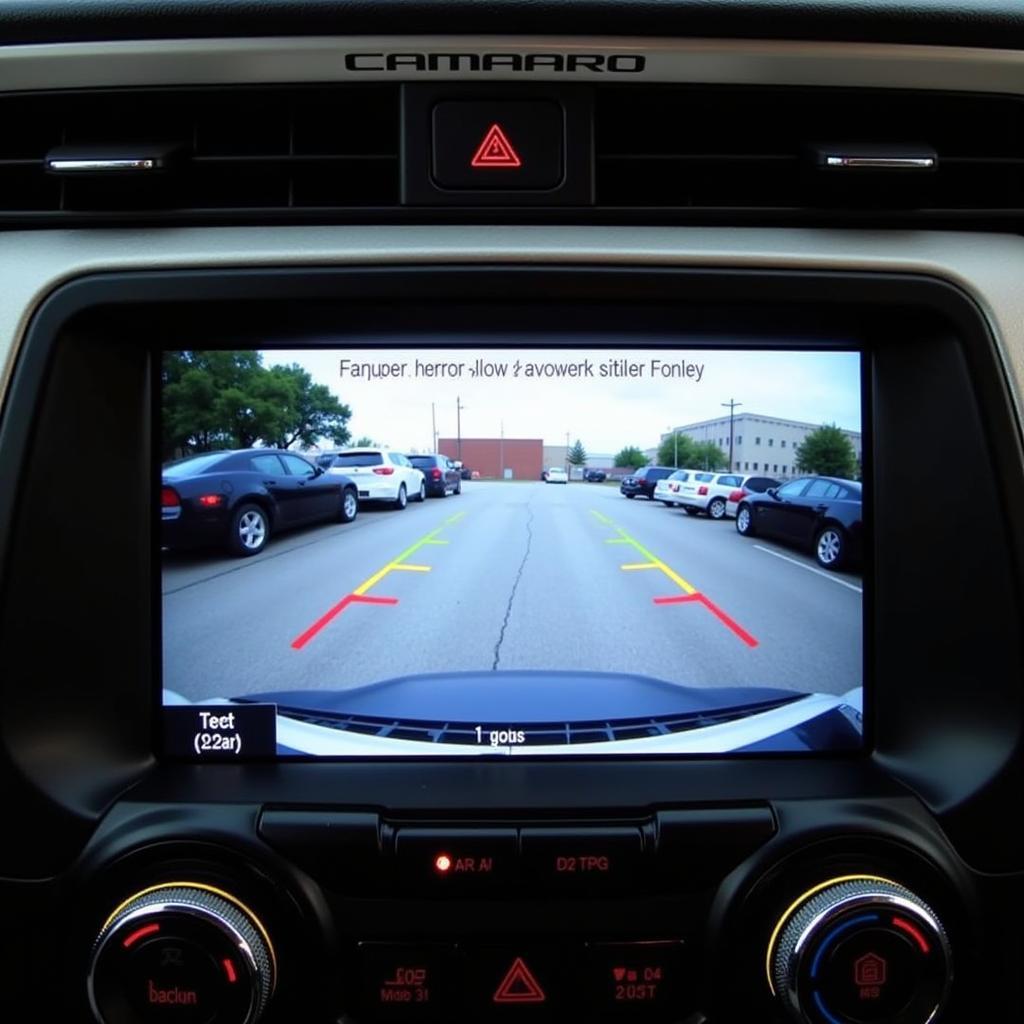 Activated Backup Camera Display on 2013 Camaro Infotainment System