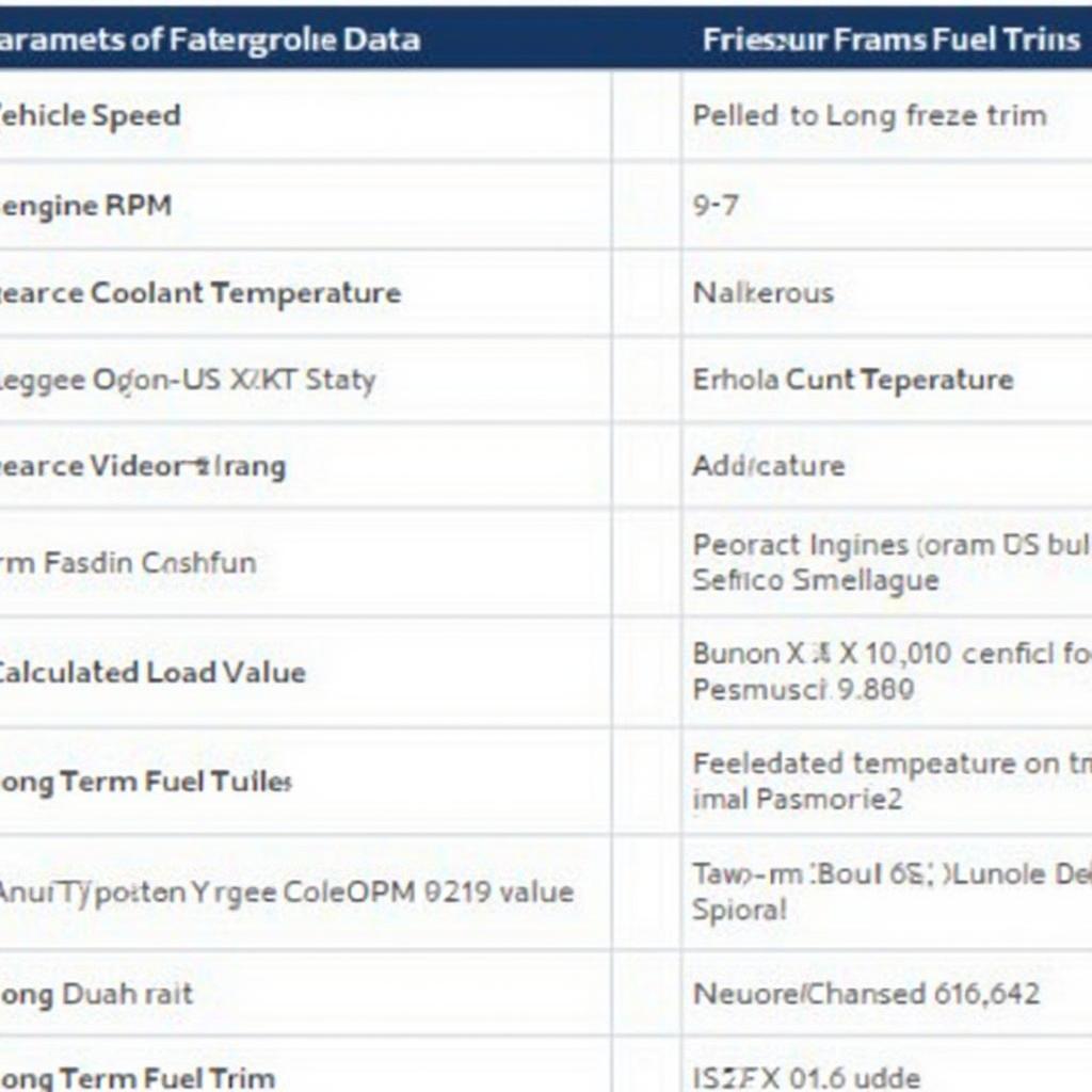 Understanding Key Freeze Frame Data Parameters