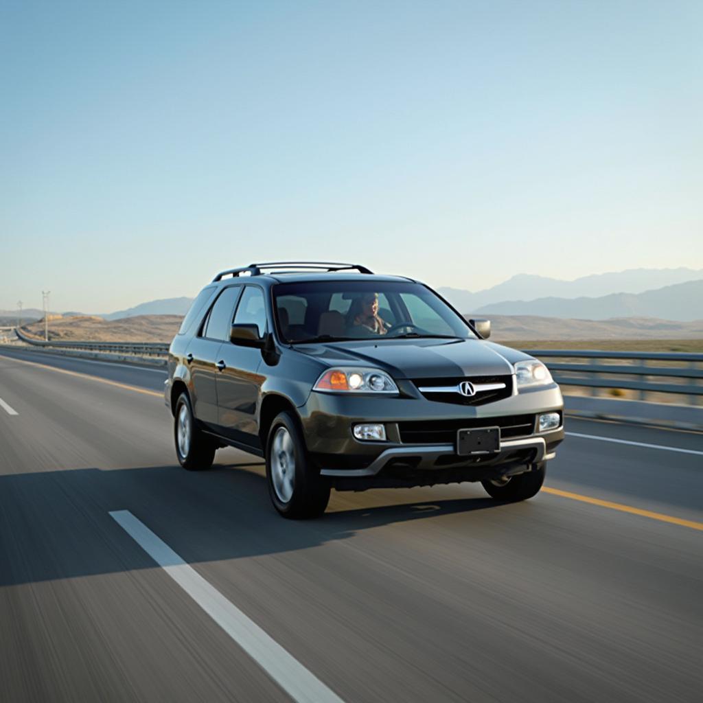 Acura MDX Driving on Highway