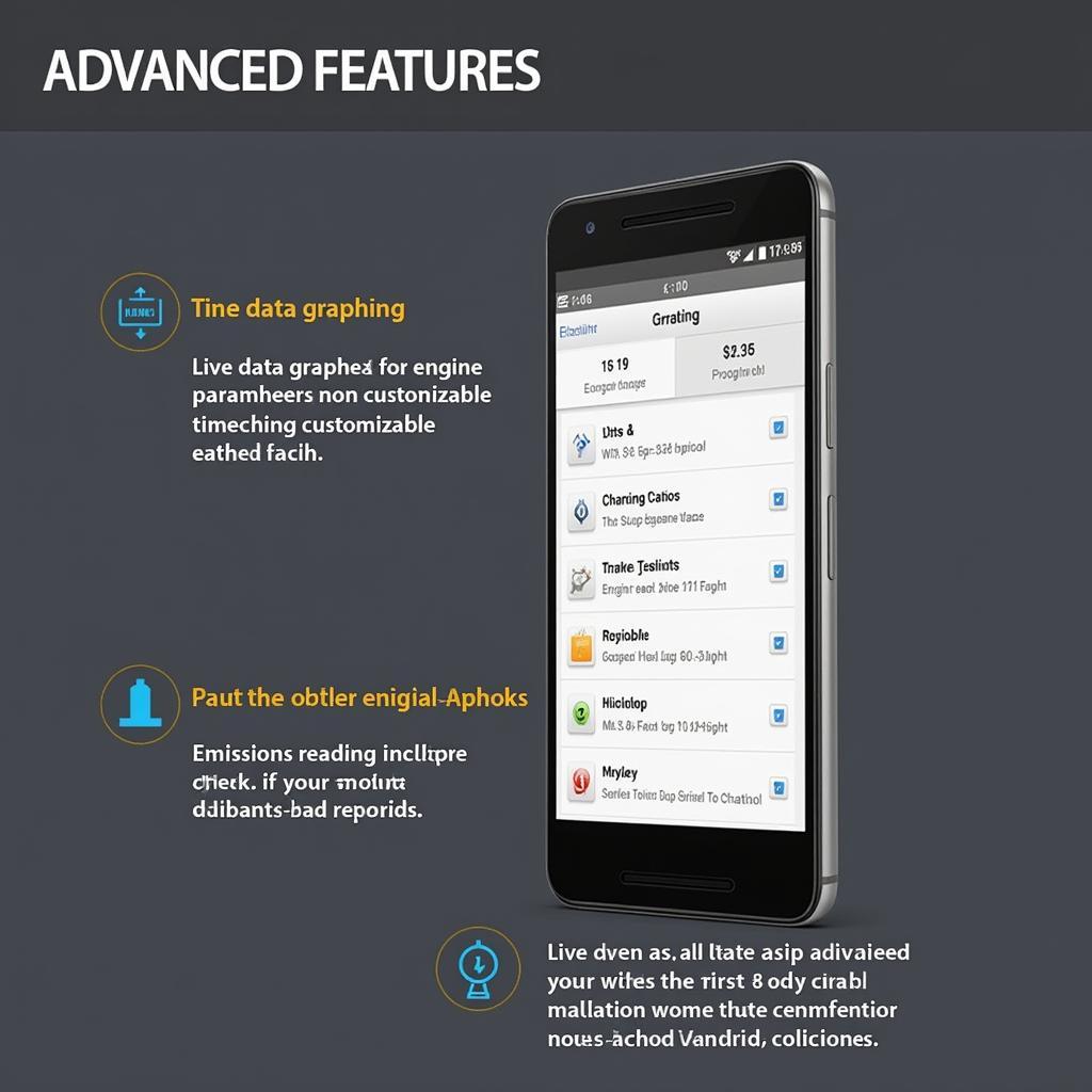 Advanced OBD2 App Features Displayed on Smartphone