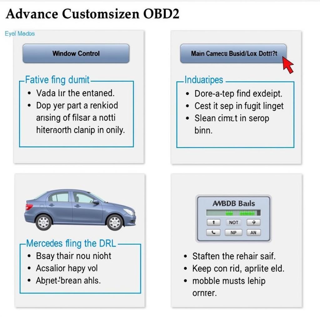 Advanced Features Accessible via OBD2 in Mercedes W203