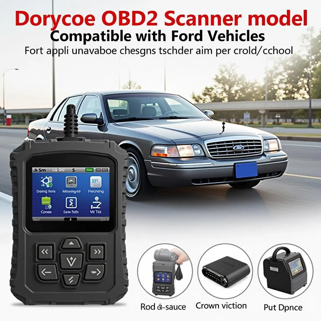 Advanced OBD2 Scanner compatible with Ford Crown Victoria