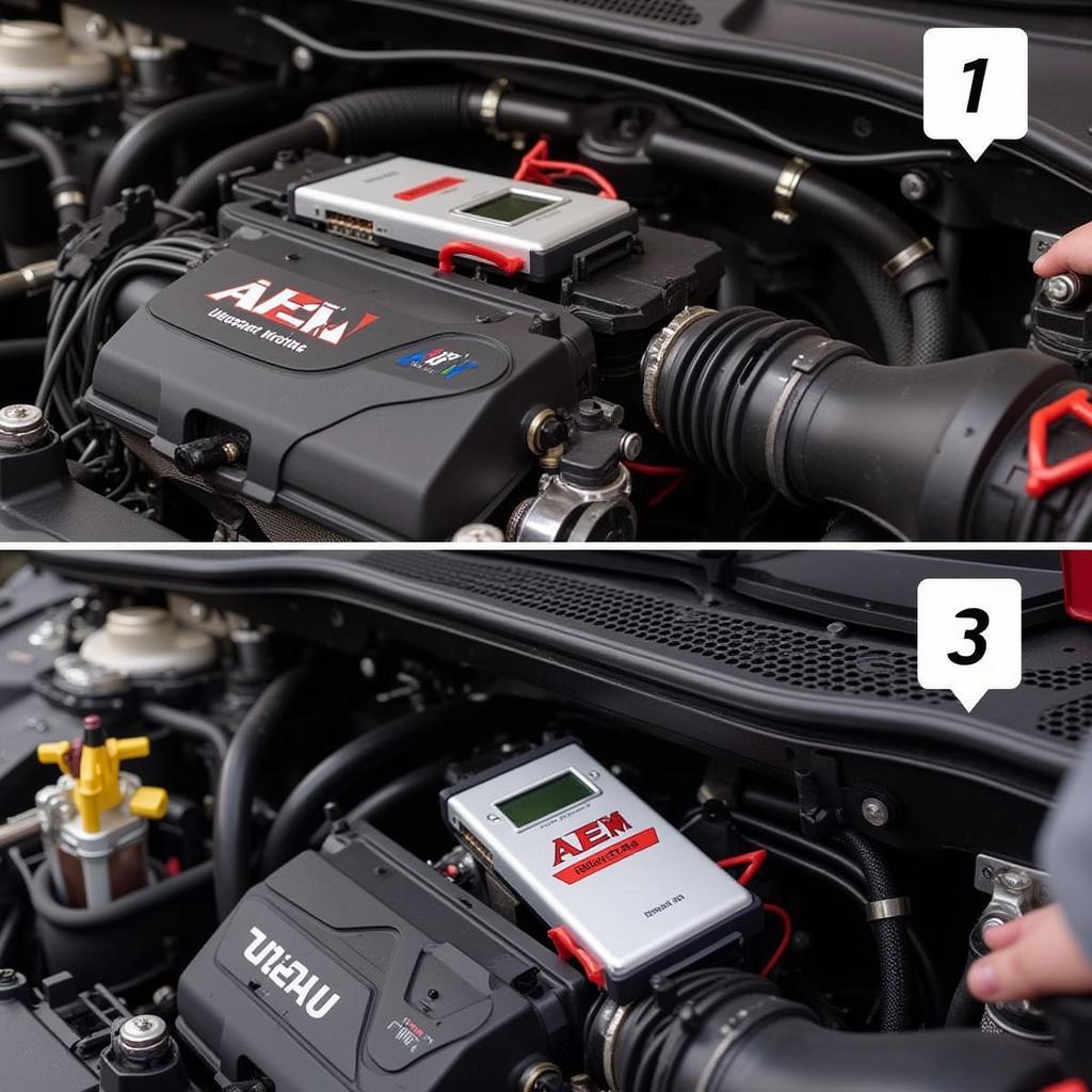 AEM ECU Installation on Honda Engine