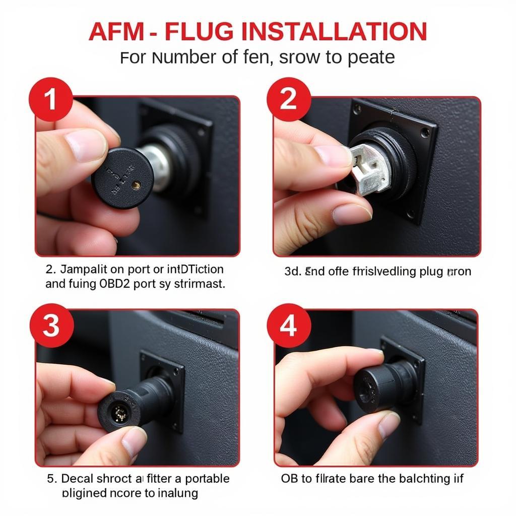 Installing an AFM delete OBD2 plug