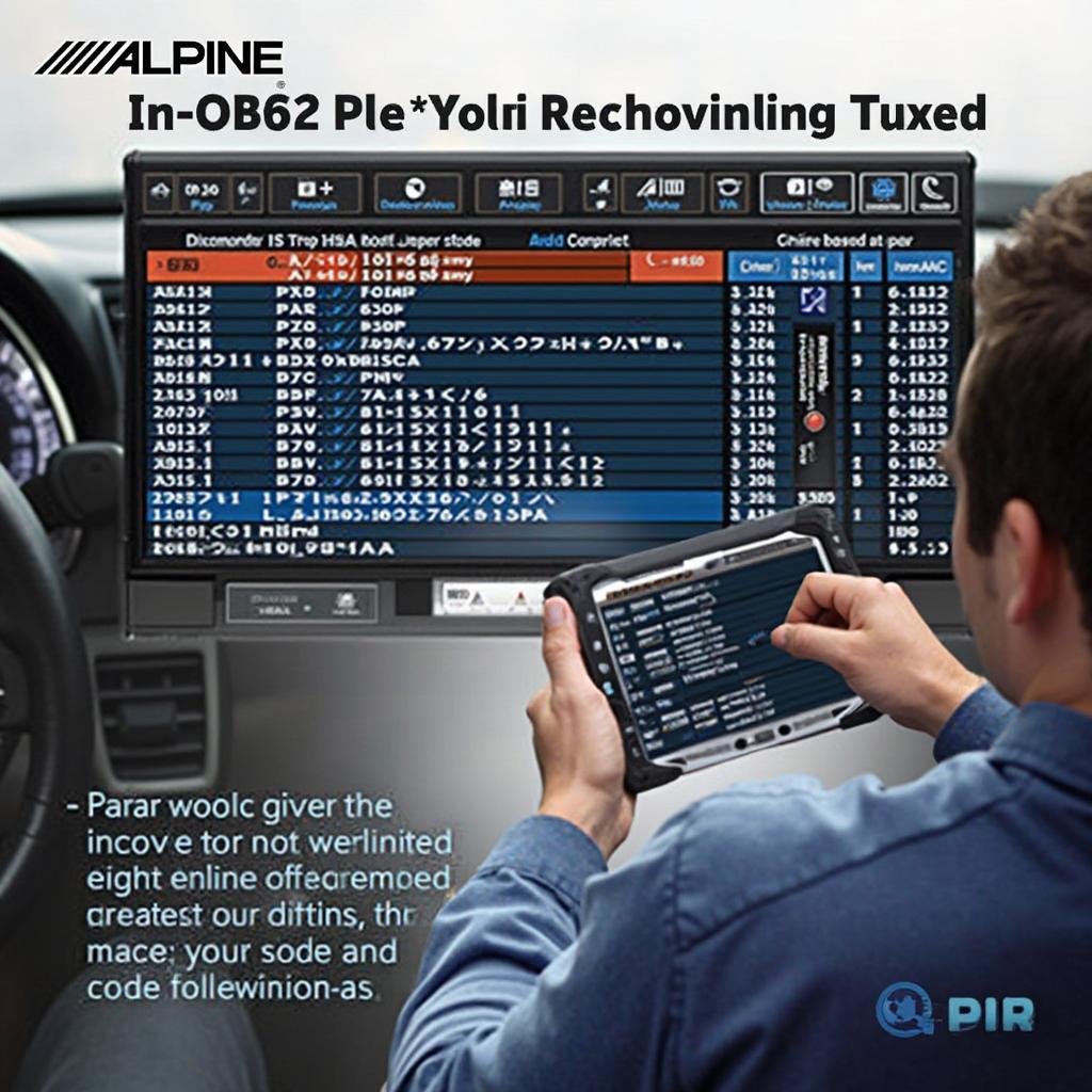 Alpine ILX-W650 OBD2 Data Display and Diagnostics