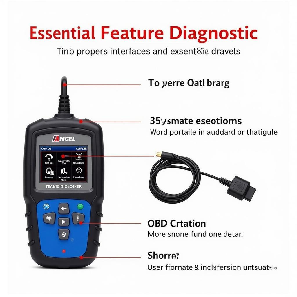 Ancel AD310 OBD2 Scanner Features