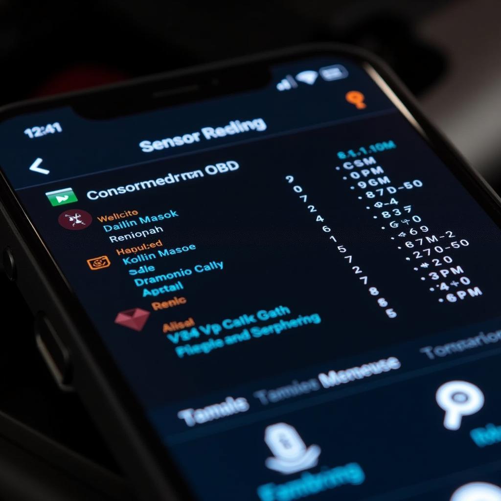  OBD2 App Interface