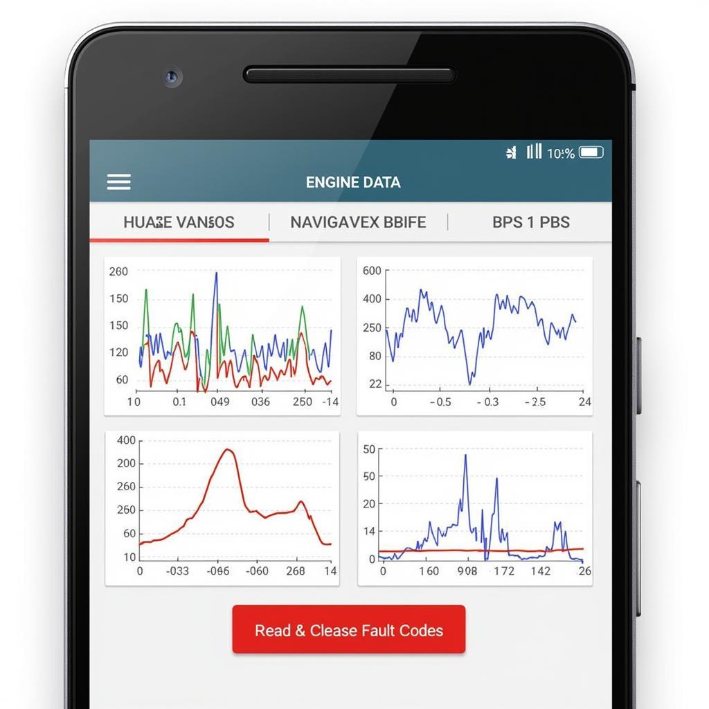 User Interface of an OBD2 App on Android