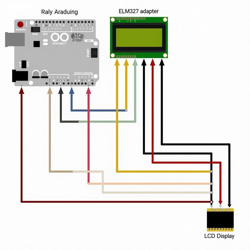 Arduino OBD2 Monitor Wiring Diagram